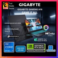 Gigabyte Laptop Gaming A16 CWHI3MY894SH (i7-13620H/16GB/1TB /16 IPS WUXGA 165HZ/RTX5070 8GB/Gi MATE 