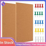 Cork Board Bulletin Board, Small Rectangular Pin Board for Wall, Self-Adhesive Cork Board for Office