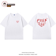 Ready Stock Valentine's Day Love KEEPSILENT KEEPSILENT T-Shirt Short-Sleeved Female Always Wonder To