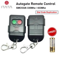 SMC5326 Dial Code 330MHz/ 433MHz AutoGate Door Remote Control Auto Gate Wireless Garage Lock Key