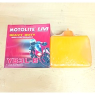 BATTERY / MOTOLITE (WATER) YB3L-B / YB4L-B / YB5L-B (100% ORIGINAL)