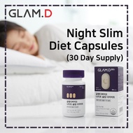 Glam.D Night Slim Diet Capsules (30 Day Supply) / Glam D Diet Pills / Weight Loss Supplement / Cut Down Body Fat / Slimming Body Detox Pill Capsule Tablet