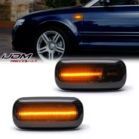 For Audi A3 S3 8P A4 S4 RS4 B6 B7 A6 S6 RS6 C6 05-08 Dynamic Turn Signal Light LED Side Marker Fende