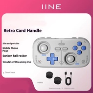 IINE Retro Pocket Game Controller Compact Portable with Hall Joysticks 1000Hz Recessed Joystick Cust