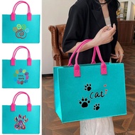 Large Felt Tote Bag, Stable Shape, Doesn't Dent Easily, Even Though, Full Contents