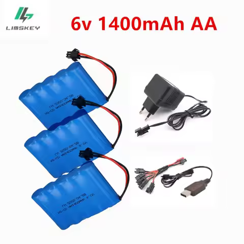 6V 1400mah AA NI-CD Battery SM plug for RC electric toys car trucks boats Racing-car batttery nimh 6