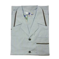 Bộ Pyjama HUONGTAM Kate tay dài nam cao cấp(PDK01N17). Chất liệu Kate loại tốt:  mềm mại thoáng mát 