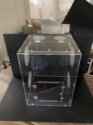 壓克力.昆蟲.爬蟲.兩棲類.寵物飼養箱大小樣式訂做45*45*60cm需自行組合(附卡榫.鎖螺絲)*2組含運