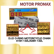 DID KLO ORING GOLD CHAIN 415 428 RANTAI ORING JAPAN GOLD CHAIN 132L Y15ZR LC RS150 AJI SSS RK RKM YA