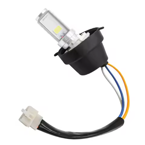 1pc BA20D Motorbike Headlight Socket Lamp Bulb Connector Base Adapter Fit For REX 400 450 500