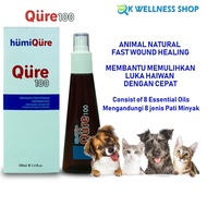 Pet (Animal) Wound Healing Spray Qure100, 100ml - Natural [Water-based Essential Oil Blends]