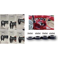 1PCS FRONT & REAR BUSH DISC PLATE M8 x 3MM 4MM 5MM 6MM 10MM 15MM 20MM 30MM SCREW BOLT NUT SKRU SPORT