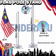【Benderaku】Flag Pole Stand Indoor Tiang Bendera Stainless Steel Flag Pole With Stand #flagpole