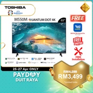 Toshiba 65" 4K QLED Google TV with 60Hz / Quantum Dot / Dolby Vision Atmos / HDR10+ / Television 65M550MP