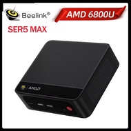 Beelink Mini PC SER5 MAX AMD Ryzen7 6800U/6800H LPDDR5 24GB 32GB Dual SSD WiFi 6 BT5.2 HDMI DP Tripl