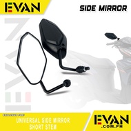 EVAN Motor Clear Lens Black Universal Side Mirror for Motorcycle 5726