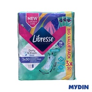 Libresse Daily V-Fresh Scent Longer & Wider Liner Green Tea 19cm (3 x 30's)