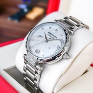 Jam Tangan Wanita Reef Tiger Fashion and Elegant Steel Watch For Ladies Diamonds White Dial Stainles
