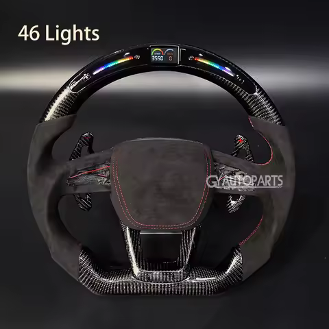 Carbon Fiber LED Steering Wheel For Audi A4 A5 Q3 Q4 Q5 Q7 RS3 RS4 RS5 RS6 RSQ3 RSQ4 RSQ5 RSQ7 Model