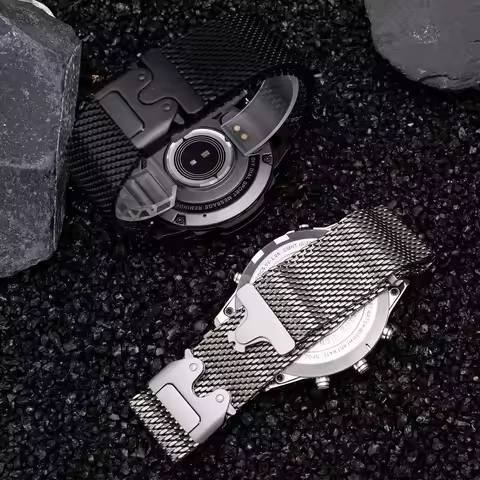 22mm 20mm Pure Titanium Milanese Strap For Amazfit GTS 4/GTR4/Galaxy Watch 7/6/5/4 Bracelet Band Hua