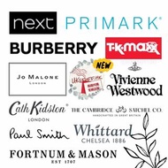 代購英國名牌特產，正版官網有折 Burberry, Jo Malone, Vivienne Westwood, Wheittard, Fortnum &amp; Mason, Paul Smith, Cath Kidston, The Cambridge Satchel, Next, Primark, TKMAXX