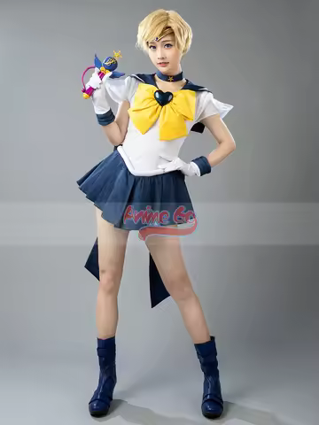 Anime Sailor Super S Sailor Uranus Haruka Tenoh Amara Cosplay Costume Women Dress