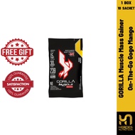 GORILLA Muscle Mass Gainer On-The-Go Gogo Mango - Extreme Weight Gainer, Muscle Gainer, High Protein