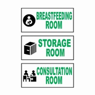 SIGNAGE - BREASTFEEDING ROOM - PVC PLASTIC MATERIAL SIGNAGE