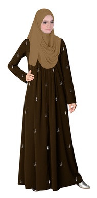 Turkish Style Jubah Ankara Abaya Top Pleated Women Dress Glaze – Ankara Glaze