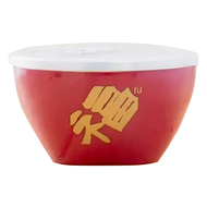 CALF 牛頭牌家族 不銹鋼 有福三效隔熱碗  16 x 9cm 紅底金福 280g  1個
