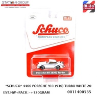 SCHUCO 4400 PORSCHE 911 (930) TURBO WHITE 20 - DIECAST