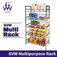 GVW Stainless Steel Kitchen Rack Dapur Masak Multipurpose Rack Rak Serbaguna Dapur Storage Dish Rack