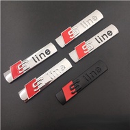 【Ready Stock】S Line Logo Sticker Metal Alloy Car Badge SLine Emblem Racing For Audi A3 A4 A5 A6 S7 A