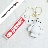 GANTUNGAN Baymax 3D Keychain - Cute Character Keychain Gemoy Disney Viral Bag Ornament hp