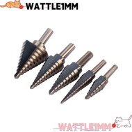 WATTLE1MM 5pcs Step Drill Bit Set, 50 Sizes 1/8 to 1-3/8 Inches Unibit Drill Bits, High Accuracy Hig