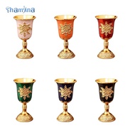 [Shamjina] European Wine Goblet, Wine Glass Goblet, Metal, Mini Collection, Cocktail Goblet, Embosse
