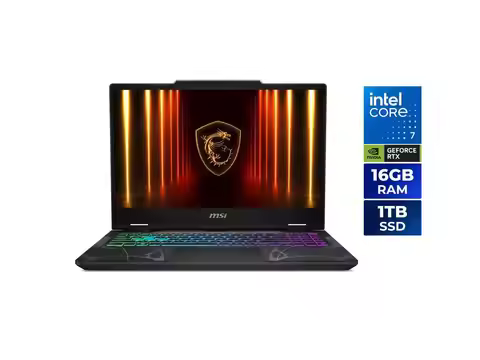MSI Cyborg 15 - 15.6" FHD 144 Hz - Intel Core 7 240H - GeForce RTX 5050 - 16GB DDR5 5600 RAM - 1TB N