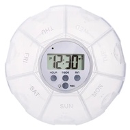 Automatic Medication Dispenser Pill Reminder Organizer with Timer Recording Function 7 Compartments 