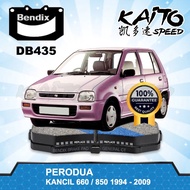 Bendix Front Brake Pad DB435 Perodua Kancil 660 / 850 1994 - 2009