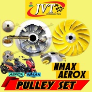 ♞JVT PULLEY SET WITH BACKPLATE AND SLIDER PIECE INCLUDED for Yamaha Nmax and Yamaha Aerox