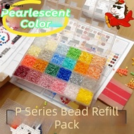 CAEIORE Perler Beads, 2.6mm Handmade Pearlescent Perler Bead, Gifts Heat Press 23 Colors Handmade DI