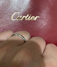 全新正品-Cartier 卡地亞 1895 經典 白金 鉑金 素戒 婚戒 男戒 pt950