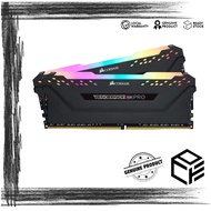 CORSAIR VENGEANCE RGB PRO 32GB (2X16GB) DDR4 3200MHZ C18 MEMORY RAM - BLACK