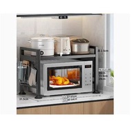 書櫃,書架,多桶儲物櫃,廚房置物架,收納置物架【輕奢黑【可伸縮-特厚特粗】+6掛鈎】