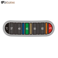 FocusAi เครื่องวัดอุณหภูมิการเปลี่ยนสีกาแฟน้ำแบบพกพา0 ℃-70 ℃ ถ้วยสติกเกอร์กันน้ำทดสอบอุณหภูมิกาต้มน้ำสำหรับห้องครัวที่บ้าน