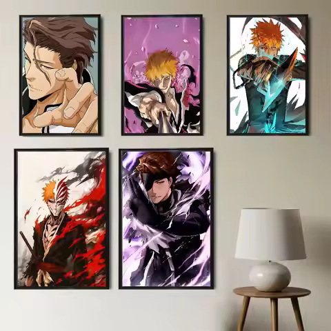 Sosuke Aizen Kurosaki Ichigo Bleach Poster Poster Paper Print Home Living Room Bedroom Entrance Bar 