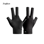 Zxpjkyu Billiard Gloves, Three Fingers Show Gloves, Left Hand Gloves, Anti Slip Elastic Gloves, Univ