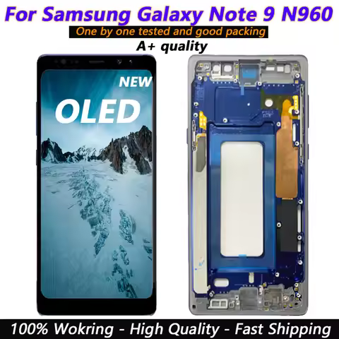 OLED For Samsung Galaxy Note 9 LCD Display Touch Screen Digitizer Note9 N960F N9600 N960U With frame