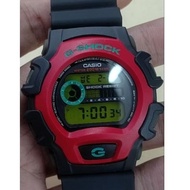 casio G shock dw004, 1659 japan,backlight logo rakuten eagles, bnb black + red + green,big wing,used