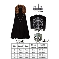 2025 New Arrival Boy Devilish Medieval The Dead Knight Warrior Halloween Dress Up Skeleton Dark King